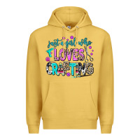 Antique Gold just a girl who loves crafting Premium Hoodie - AdoDesignShop