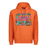 Carrot just a girl who loves crafting Premium Hoodie - AdoDesignShop