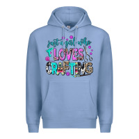 Colony Blue just a girl who loves crafting Premium Hoodie - AdoDesignShop