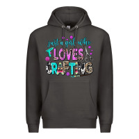Smoke just a girl who loves crafting Premium Hoodie - AdoDesignShop