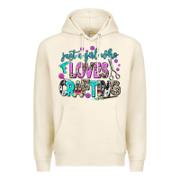Tofu just a girl who loves crafting Premium Hoodie - AdoDesignShop