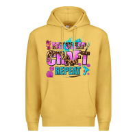 Antique Gold eat sleep craft repeat Premium Hoodie - AdoDesignShop
