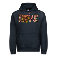 Navy highland cow love Urban Hoodie - JahusDesignShop