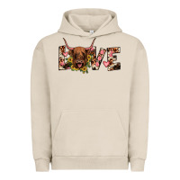 Pigment French Oak highland cow love Urban Hoodie - JahusDesignShop