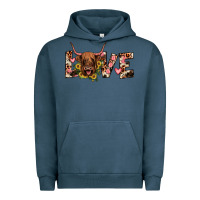 Pigment Midnight Navy highland cow love Urban Hoodie - JahusDesignShop