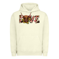 Pigment Pistachio highland cow love Urban Hoodie - JahusDesignShop
