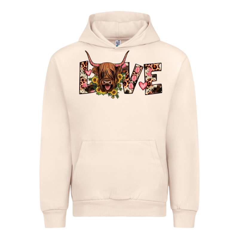 Highland Cow Love Urban Hoodie by JahusDesignShop | Teevron