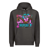Smoke eat sleep craft repeat Premium Hoodie - AdoDesignShop
