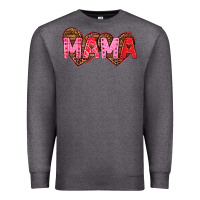Charcoal Heather mama valentines day Premium Sweatshirt - texasbilliewilder
