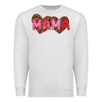 Oatmeal Heather mama valentines day Premium Sweatshirt - texasbilliewilder