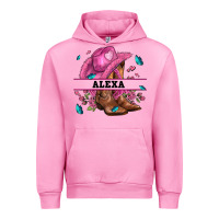 Fuchsia Pink pink costom name cowgirl hat and roses Urban Hoodie - AdoDesignShop