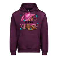 Mauve Wine pink costom name cowgirl hat and roses Urban Hoodie - AdoDesignShop