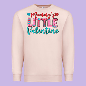 Momys Little Valentine Premium Sweatshirt Designed By Texasbilliewilder