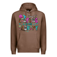 Chestnut crafting is my therapy Premium Hoodie - AdoDesignShop