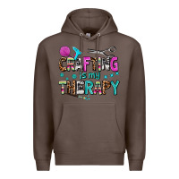 Coffee crafting is my therapy Premium Hoodie - AdoDesignShop