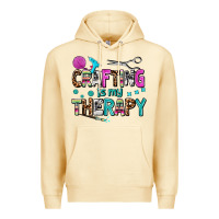 Pina Colada crafting is my therapy Premium Hoodie - AdoDesignShop
