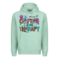 Crafting Is My Therapy Premium Hoodie | Teevron