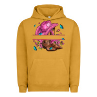 Pigment Peanut Butter pink cowgirl hat and roses Urban Hoodie - AdoDesignShop