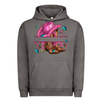 Pigment Tornado pink cowgirl hat and roses Urban Hoodie - AdoDesignShop
