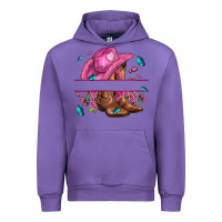Tulip pink cowgirl hat and roses Urban Hoodie - AdoDesignShop