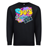Black 90's mama Premium Sweatshirt - Zillion Design Studio