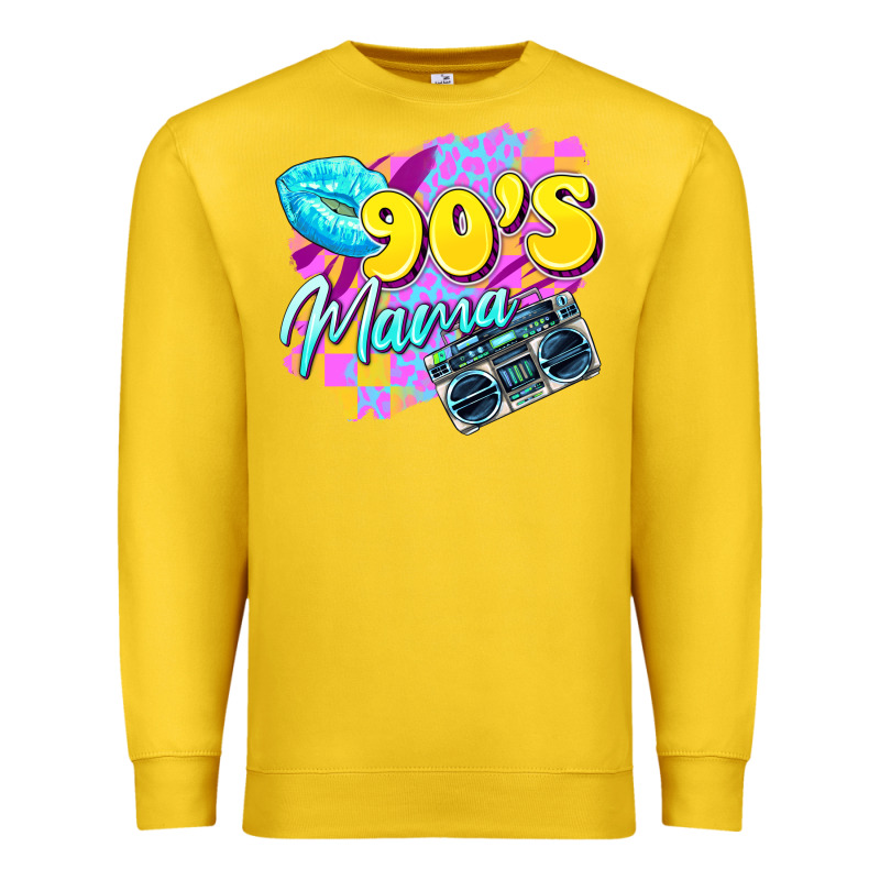 90's Mama Premium Sweatshirt by Zillion Design Studio | Teevron