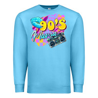 Ocean Blue 90's mama Premium Sweatshirt - Zillion Design Studio
