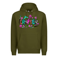 Army Green crafter Premium Hoodie - AdoDesignShop