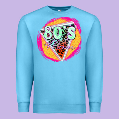 80's Mom Premium Sweatshirt Designed By Zillion Design Studio