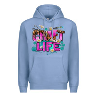 Colony Blue craft life Premium Hoodie - AdoDesignShop