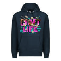 Navy craft life Premium Hoodie - AdoDesignShop