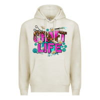 Oatmeal Heather craft life Premium Hoodie - AdoDesignShop