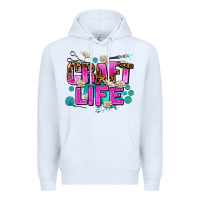 White craft life Premium Hoodie - AdoDesignShop