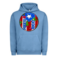 Pigment Pebble Blue puerto rico coasters Urban Hoodie - AdoDesignShop