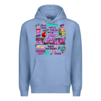 Colony Blue come on teacher lets go party Premium Hoodie - AdoDesignShop