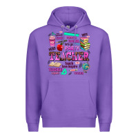 Purple come on teacher lets go party Premium Hoodie - AdoDesignShop