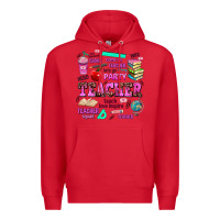 Red come on teacher lets go party Premium Hoodie - AdoDesignShop
