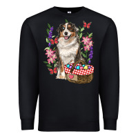 Black Easter Aussie Australian Shepherd Premium Sweatshirt - RanaPortraitStore