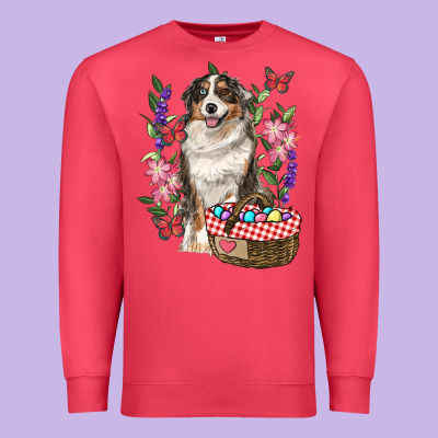Premium Sweatshirt Easter Aussie Australian Shepherd