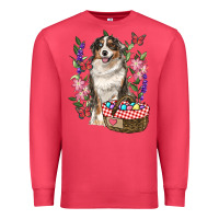 Cardinal Easter Aussie Australian Shepherd Premium Sweatshirt - RanaPortraitStore