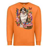 Carrot Easter Aussie Australian Shepherd Premium Sweatshirt - RanaPortraitStore
