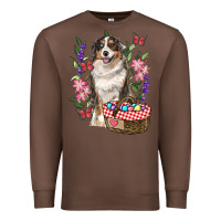 Chestnut Easter Aussie Australian Shepherd Premium Sweatshirt - RanaPortraitStore