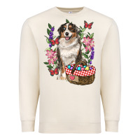 Sandshell Easter Aussie Australian Shepherd Premium Sweatshirt - RanaPortraitStore