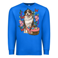 True Royal Easter Aussie Australian Shepherd Premium Sweatshirt - RanaPortraitStore