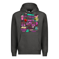 Charcoal Heather come on teacher lets go party Premium Hoodie - AdoDesignShop
