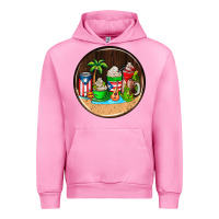 Fuchsia Pink puerto rico coasters Urban Hoodie - AdoDesignShop