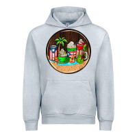 Heather Grey puerto rico coasters Urban Hoodie - AdoDesignShop
