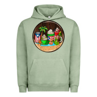 Pigment Oil Green puerto rico coasters Urban Hoodie - AdoDesignShop