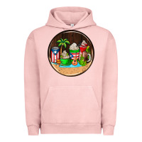 Pigment Salmon puerto rico coasters Urban Hoodie - AdoDesignShop