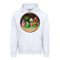 White puerto rico coasters Urban Hoodie - AdoDesignShop